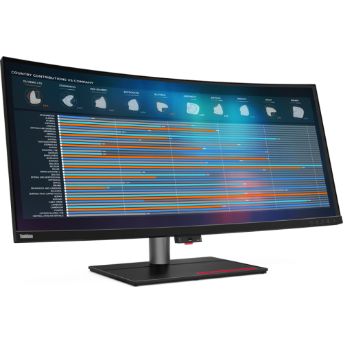 Lenovo ThinkVision P40w-20 computer monitor 100,8 cm (39.7") 5120 x 2160 Pixels 5K Ultra HD LED Zwart