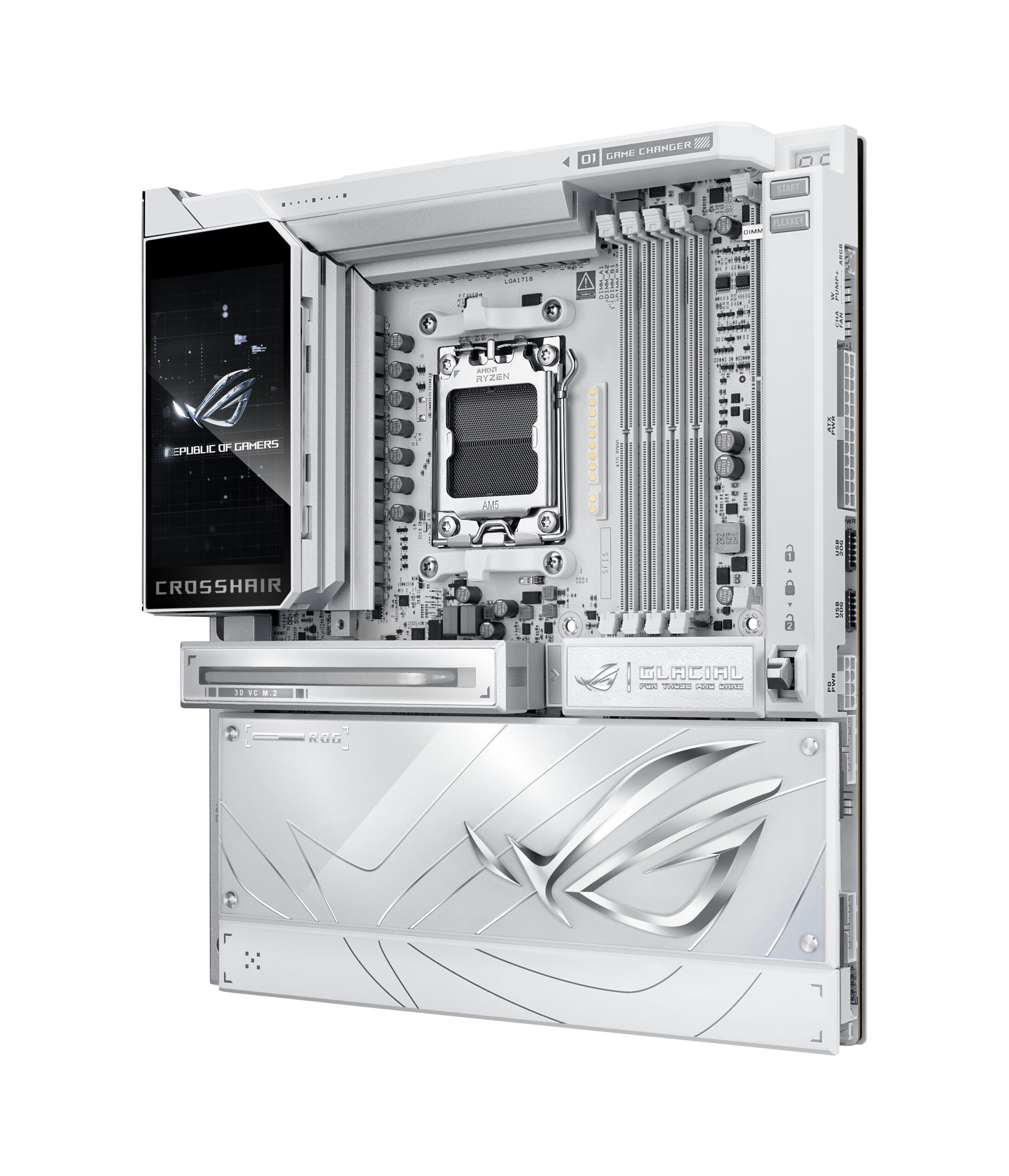 ASUS ROG CROSSHAIR X870E GLACIAL AMD X870E Socket AM5 Verlengd ATX - Afbeelding 3