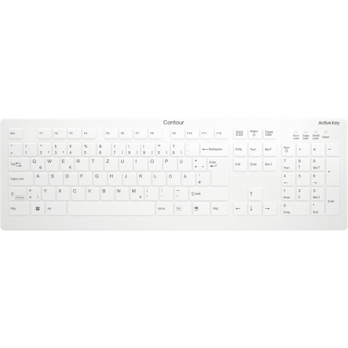 Contour Design Active Key AK-C8112 toetsenbord Medisch RF Draadloos QWERTZ Duits Wit