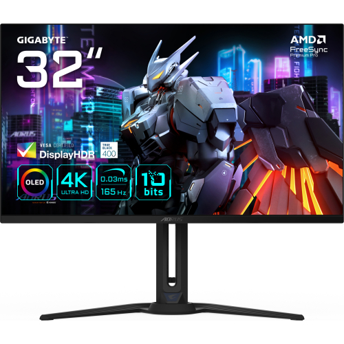 GIGABYTE AORUS FO32U EK computer monitor 80 cm (31.5") 3840 x 2160 Pixels 4K Ultra HD OLED Zwart