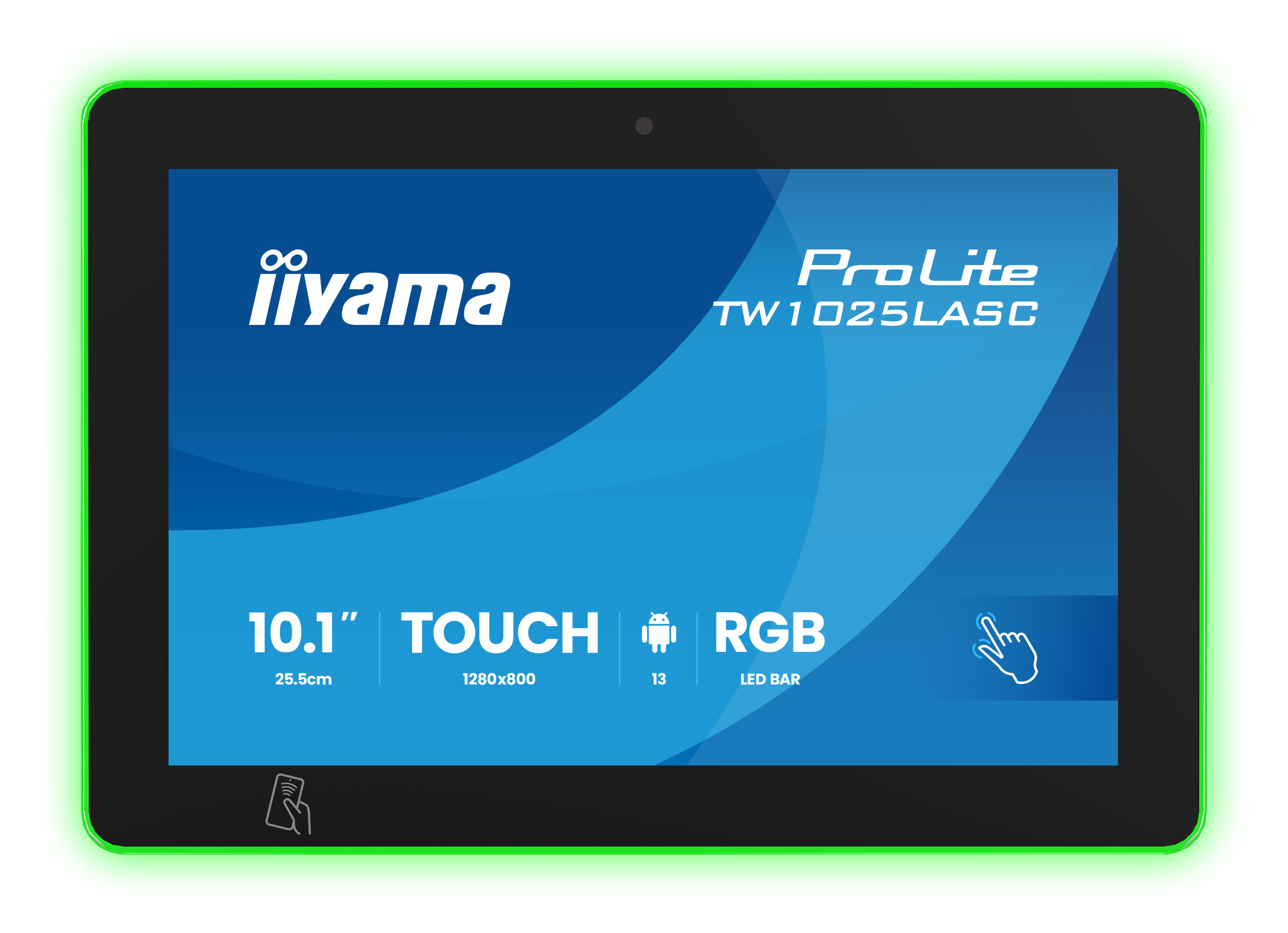 iiyama ProLite TW1025LASC-B3PNR computer monitor 25,6 cm (10.1") 1280 x 800 Pixels WXGA LED Touchscreen Multi-gebruiker Zwart - Afbeelding 2