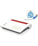 Box 4050 draadloze router Gigabit Ethernet Dual-band (2.4 GHz / 5 GHz) Zwart, Wit