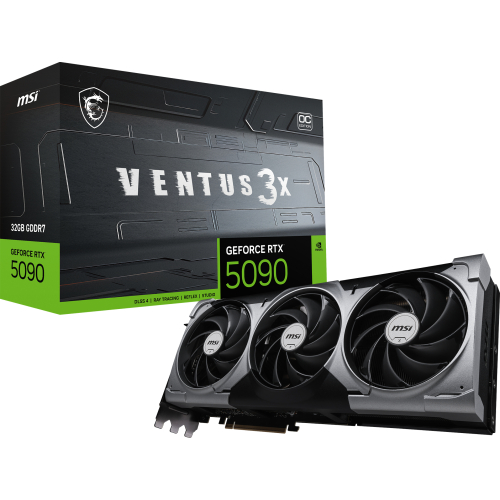 MSI VENTUS GEFORCE RTX 5090 32G 3X OC videokaart NVIDIA 32 GB GDDR7