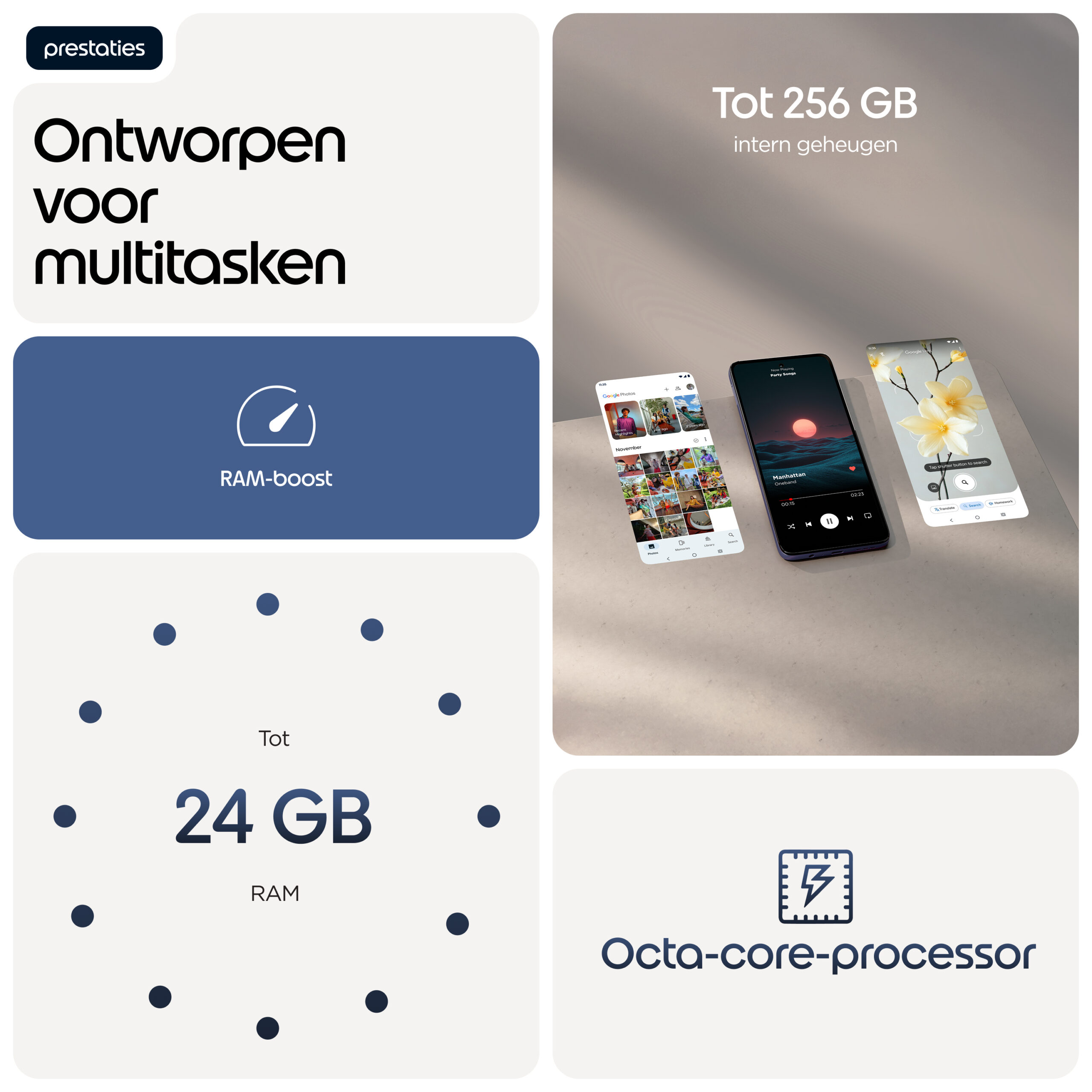 Motorola moto g17 power 17,1 cm (6.72") Hybride Dual SIM Android 15 USB Type-C 8 GB 256 GB 6000 mAh Paars - Afbeelding 3