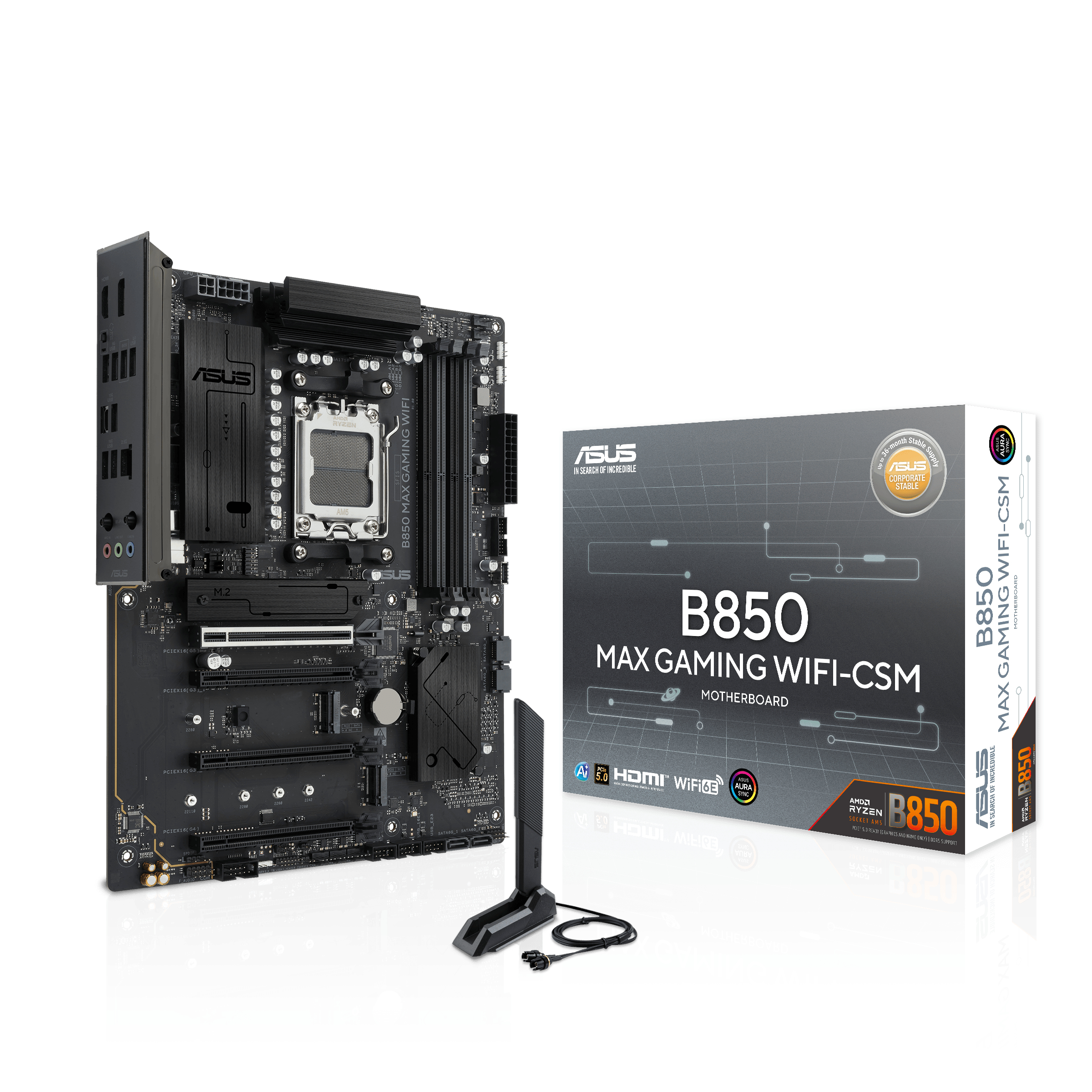 ASUS B850 MAX GAMING WIFI AMD B850 Socket AM5 ATX - Afbeelding 4