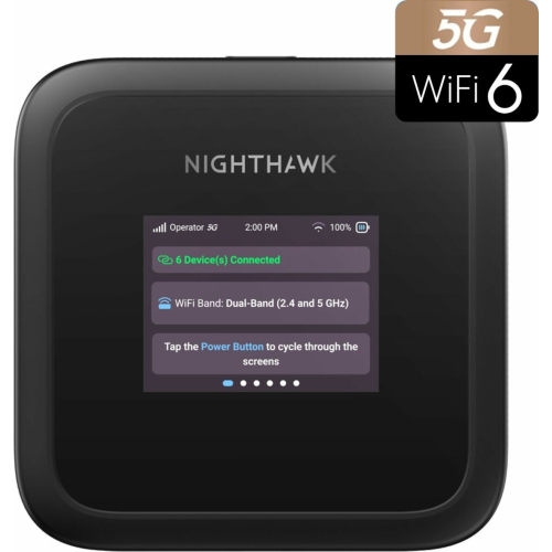 NETGEAR M3 draadloze router Dual-band (2.4 GHz / 5 GHz) Zwart