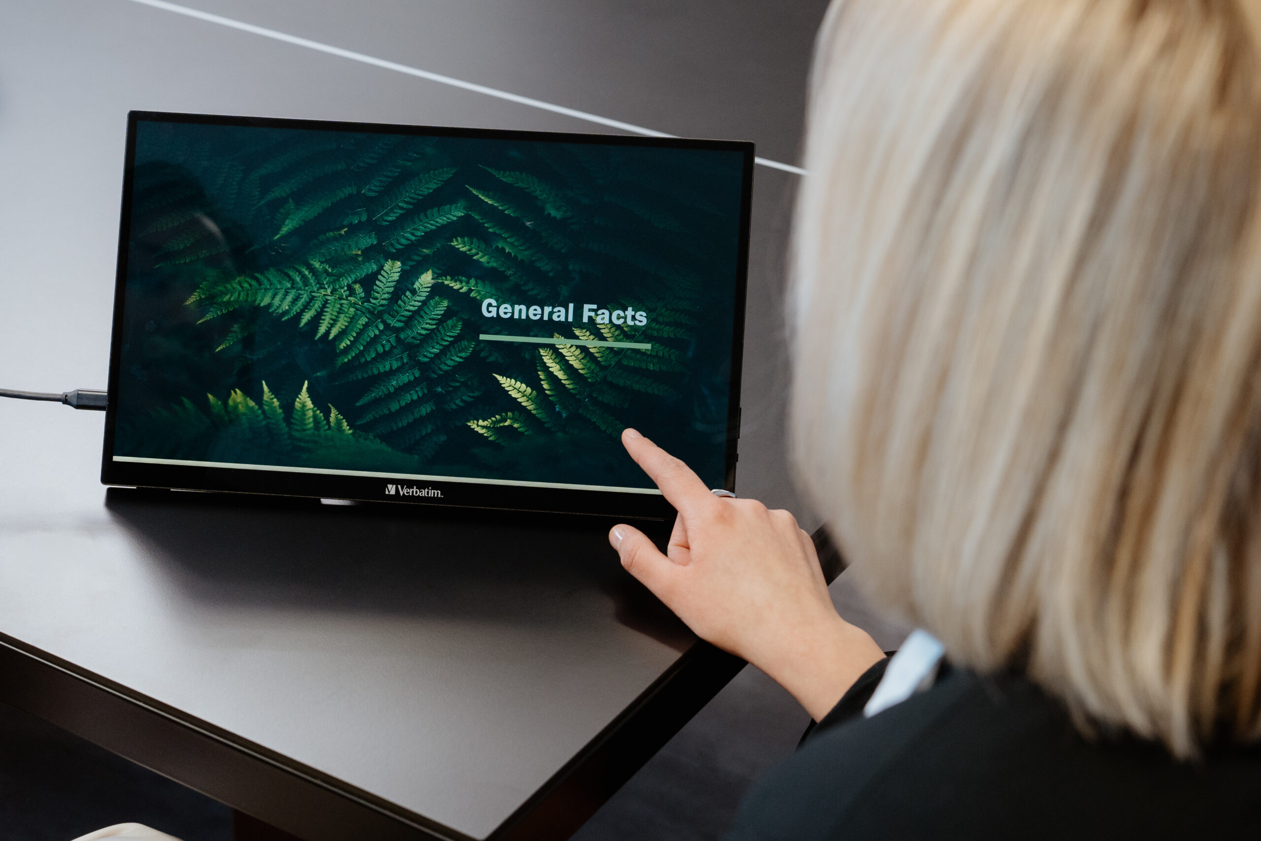 Verbatim 49592 computer monitor 39,6 cm (15.6") 1920 x 1080 Pixels Full HD LCD Touchscreen Zwart - Afbeelding 7