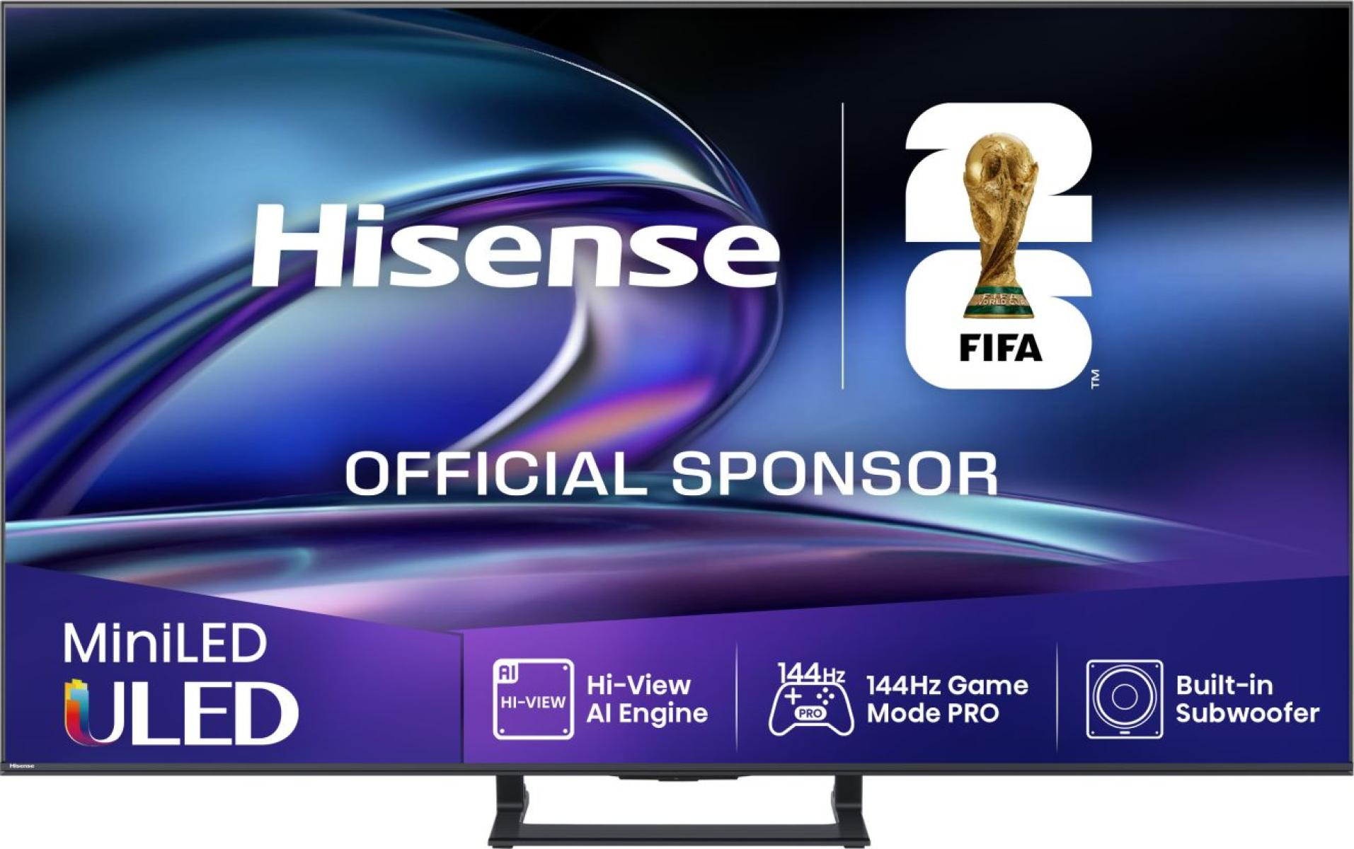 Hisense 50E8Q 127 cm (50") 4K Ultra HD Smart TV Wifi Zwart, Grijs 600 cd/m²