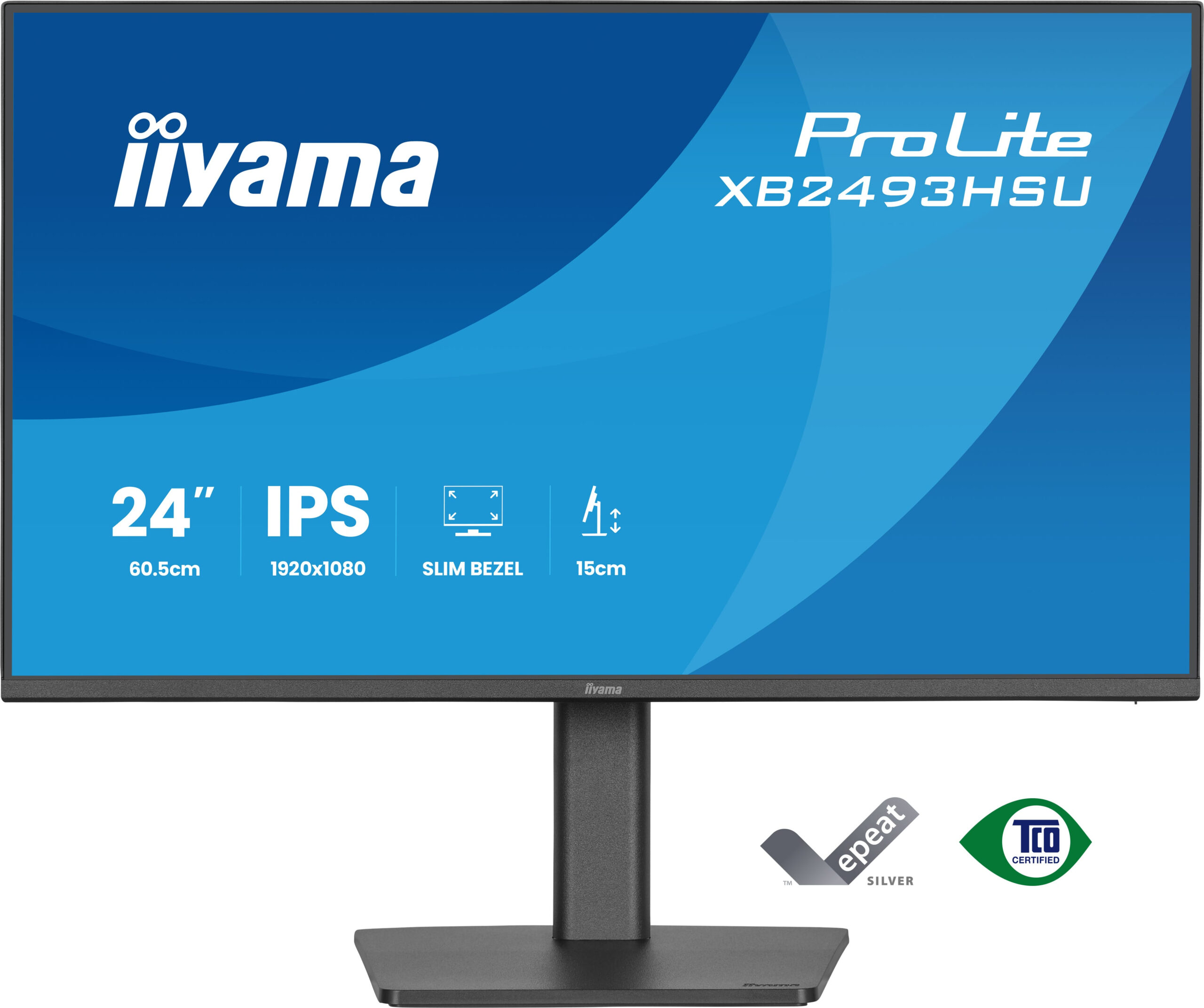 iiyama ProLite XB2493HSU-B1 computer monitor 60,5 cm (23.8") 1920 x 1080 Pixels Full HD LED Zwart - Afbeelding 2