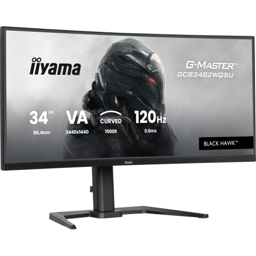 iiyama GCB3482WQSU-B1 computer monitor 86,4 cm (34") 3440 x 1440 Pixels UltraWide Quad HD LED Zwart