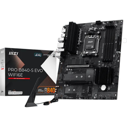 MSI Pro B840-S EVO WIFI6E AMD B840 Socket AM5 ATX