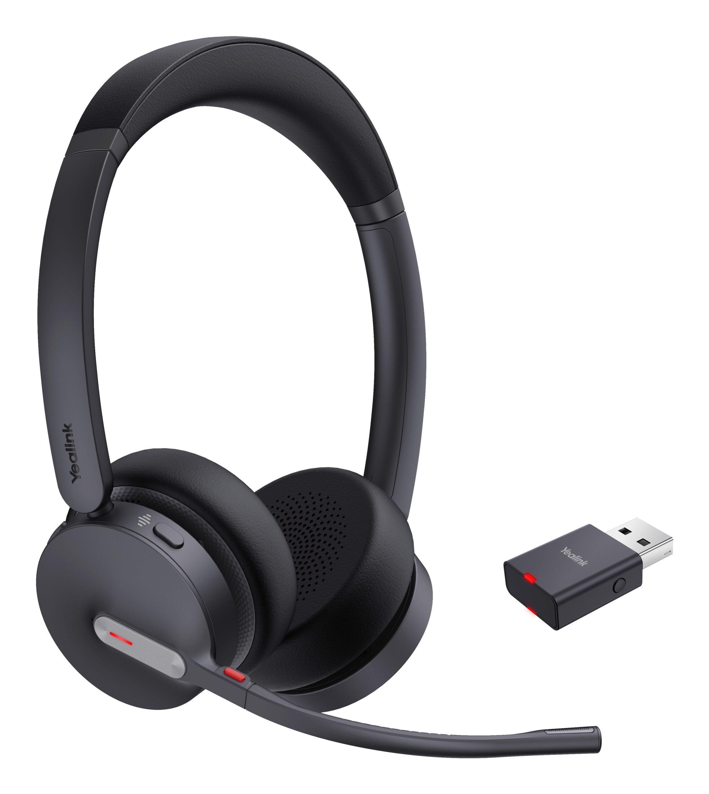 Yealink WH64 Hybrid Dual UC Headset Draadloos Hoofdband Kantoor/callcenter Micro-USB Bluetooth Zwart