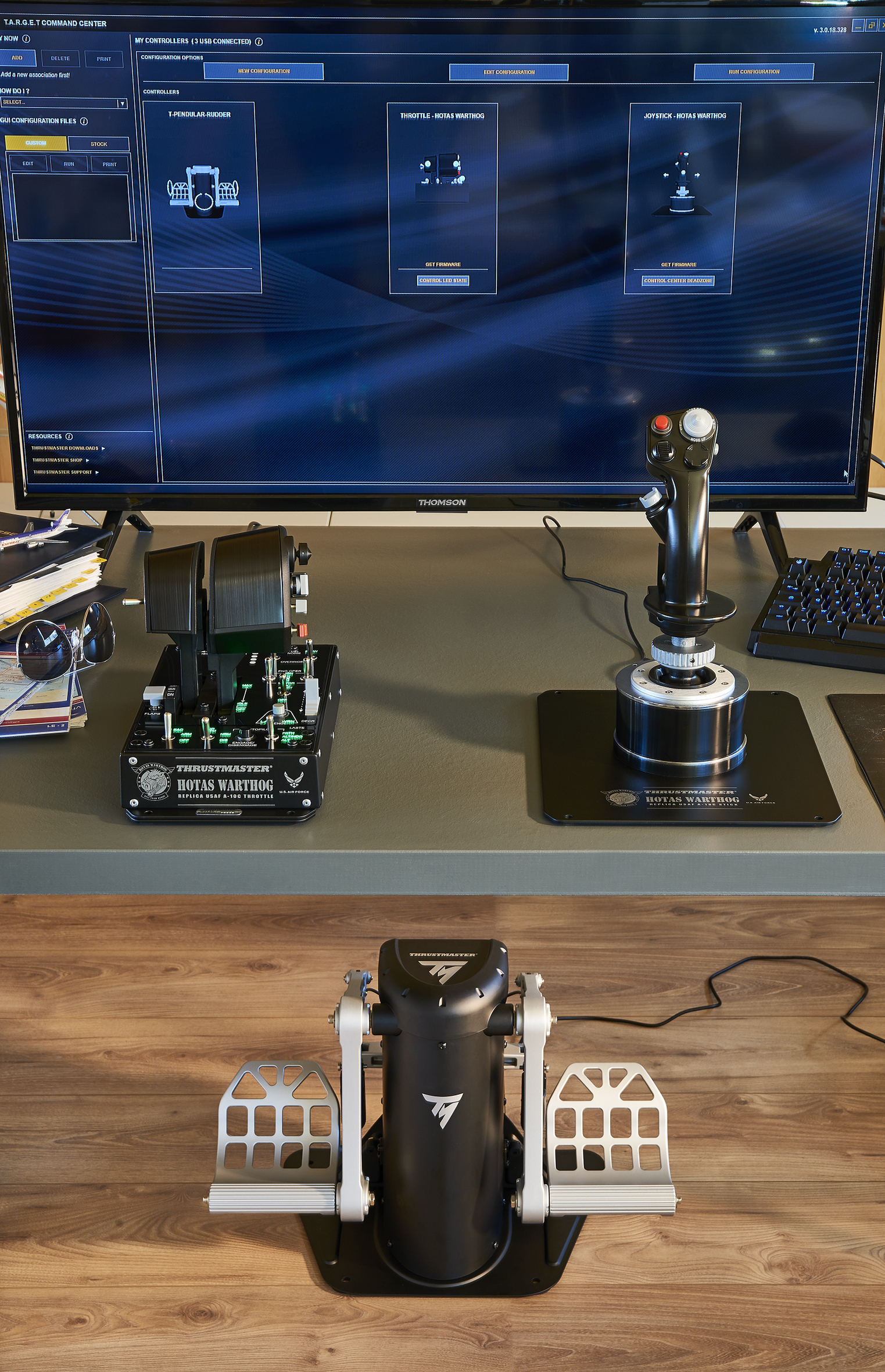 Thrustmaster TPR Rudder Zwart, Zilver USB Vluchtsimulator Analoog PC - Afbeelding 8