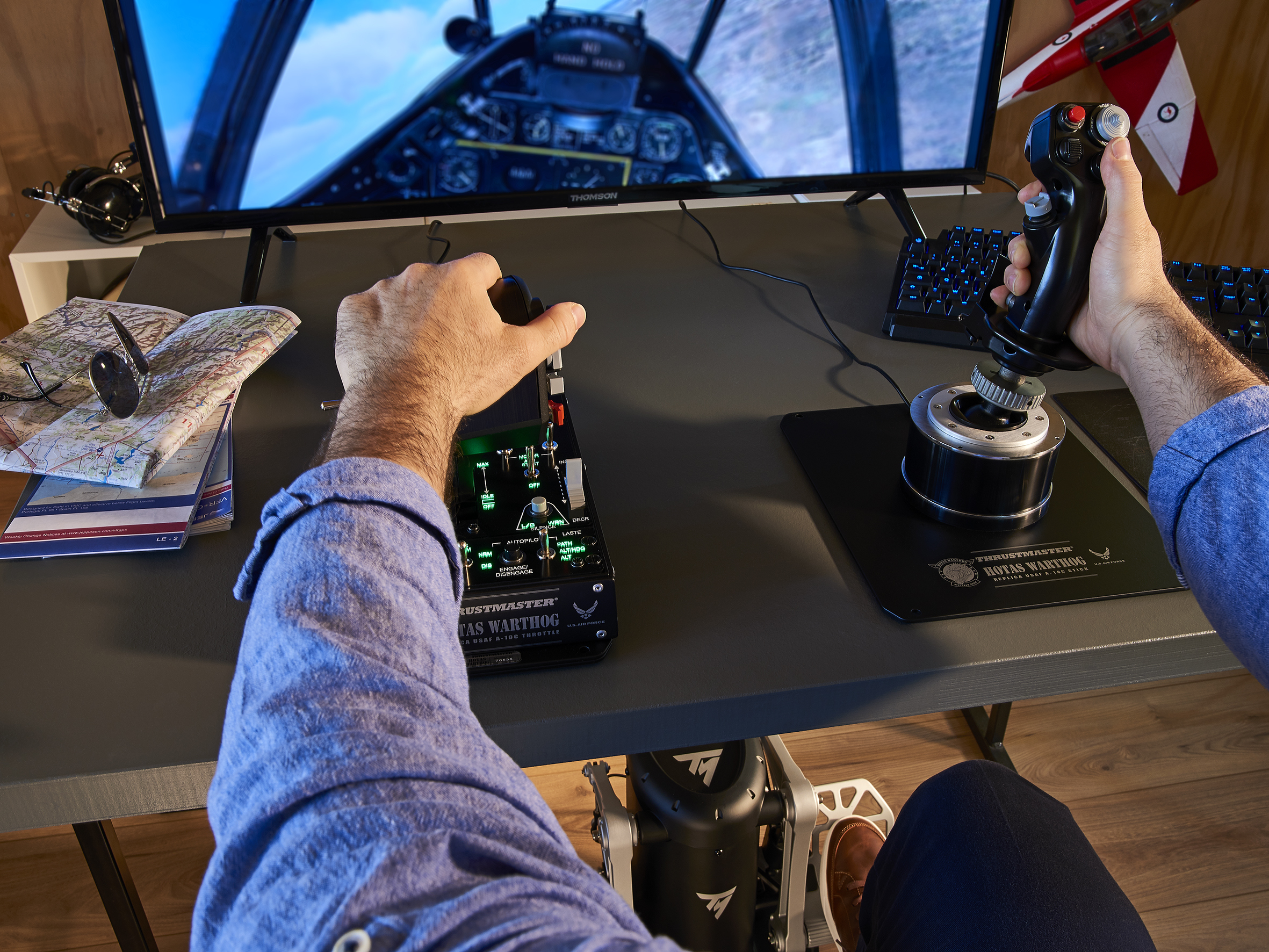 Thrustmaster TPR Rudder Zwart, Zilver USB Vluchtsimulator Analoog PC - Afbeelding 9