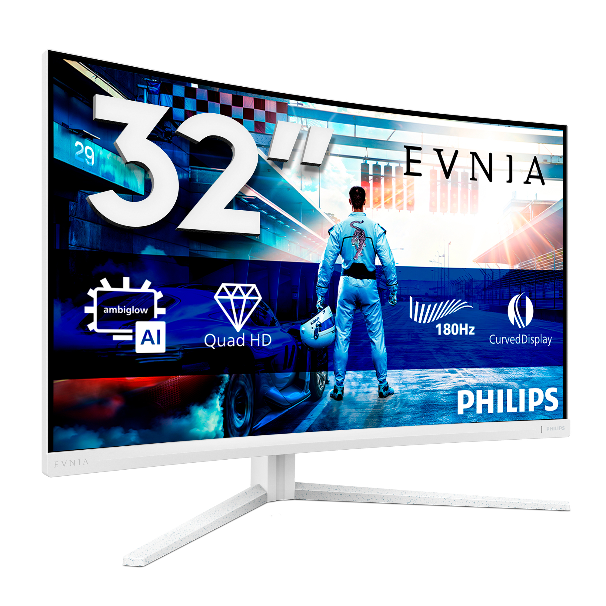 Philips Evnia 5000 32M2C5501/00 computer monitor 80 cm (31.5") 2560 x 1440 Pixels Quad HD LCD Wit - Afbeelding 2