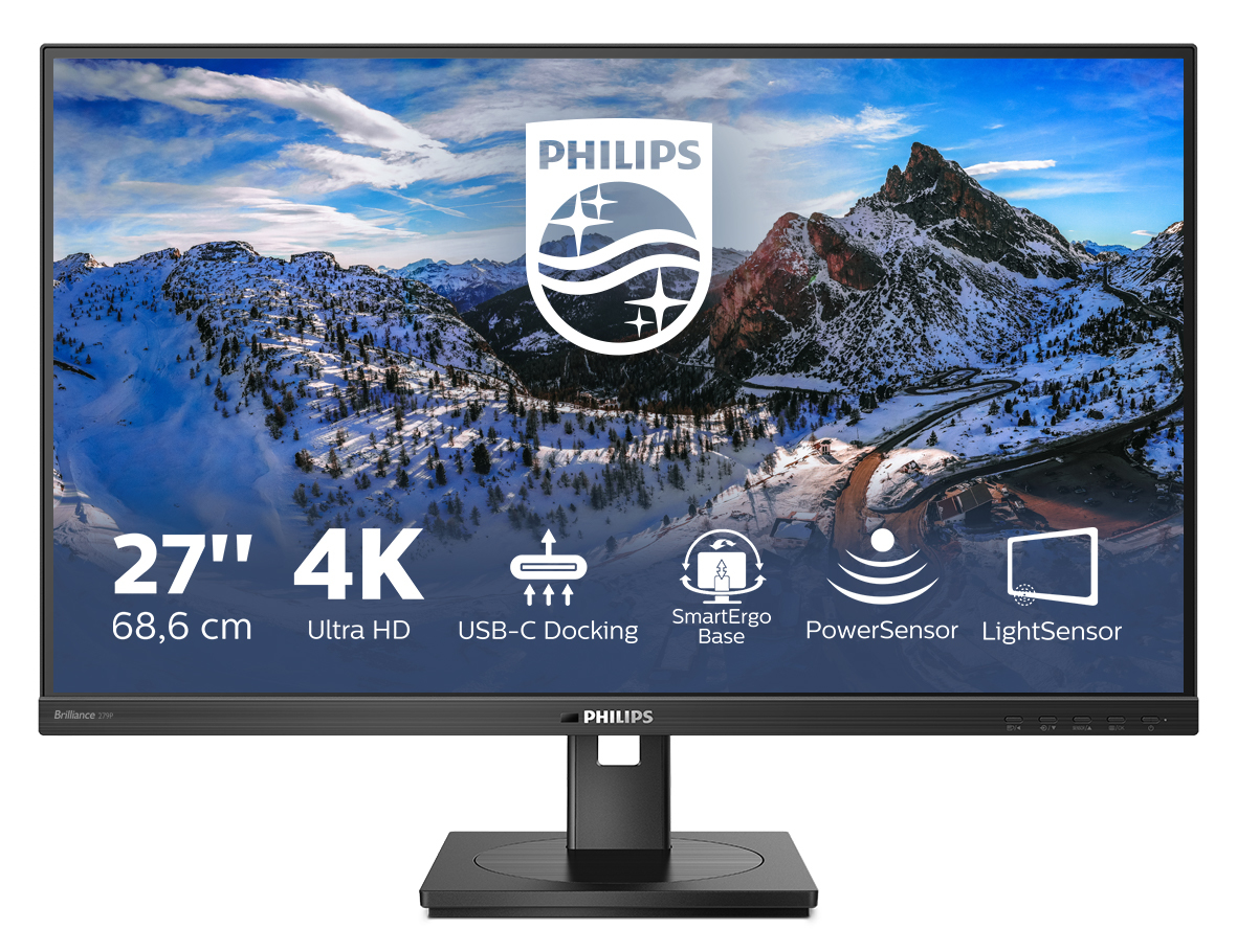 Philips 279P1/00 computer monitor 68,6 cm (27") 3840 x 2160 Pixels 4K Ultra HD LED Zwart