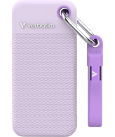 Verbatim Pocket SSD - Zomereditie Paars met 2 rubberen hoezen (wit & paars) - 1TB