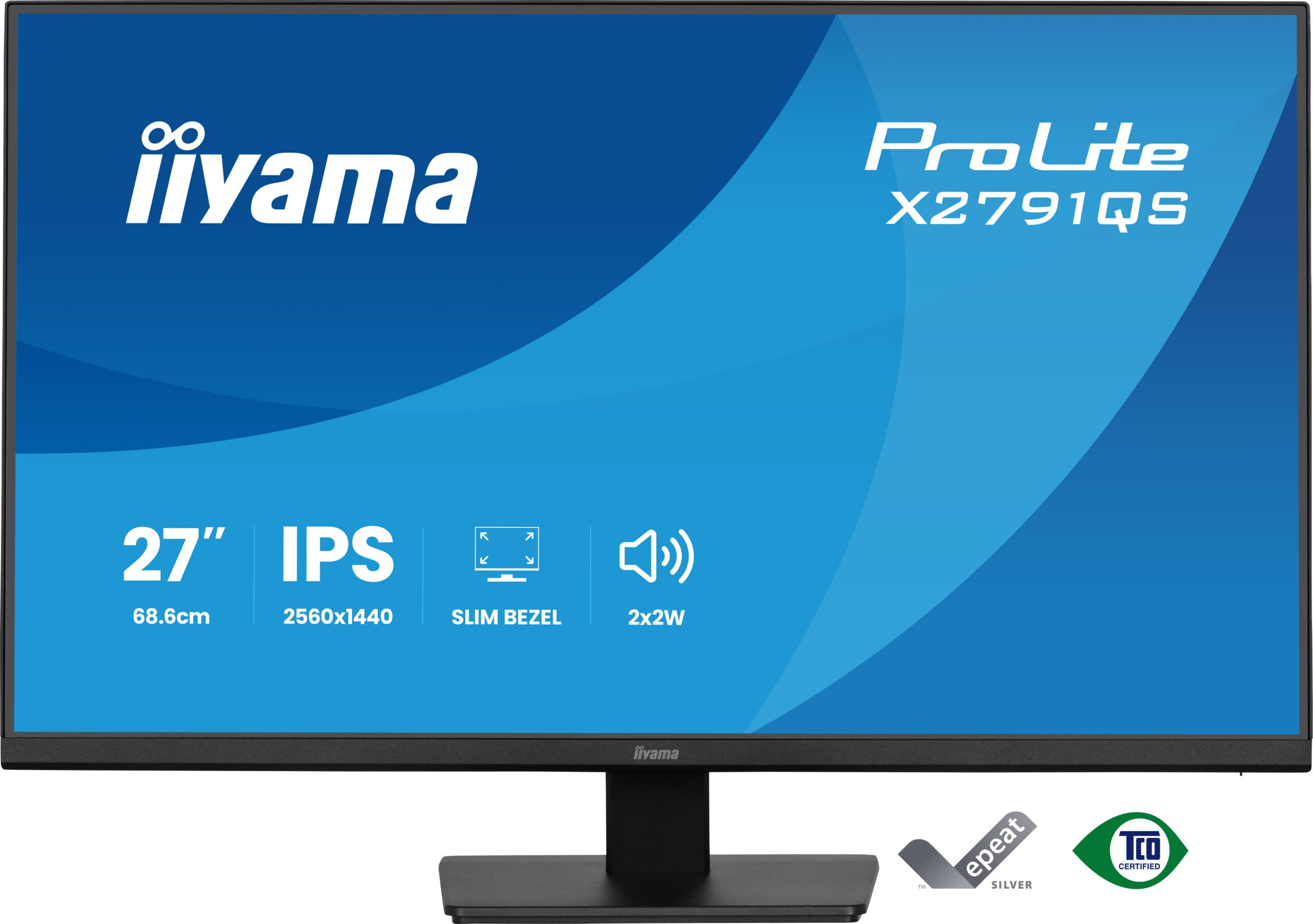 iiyama ProLite X2791QS-B1 computer monitor 68,6 cm (27") 2560 x 1440 Pixels Quad HD LED Zwart - Afbeelding 2