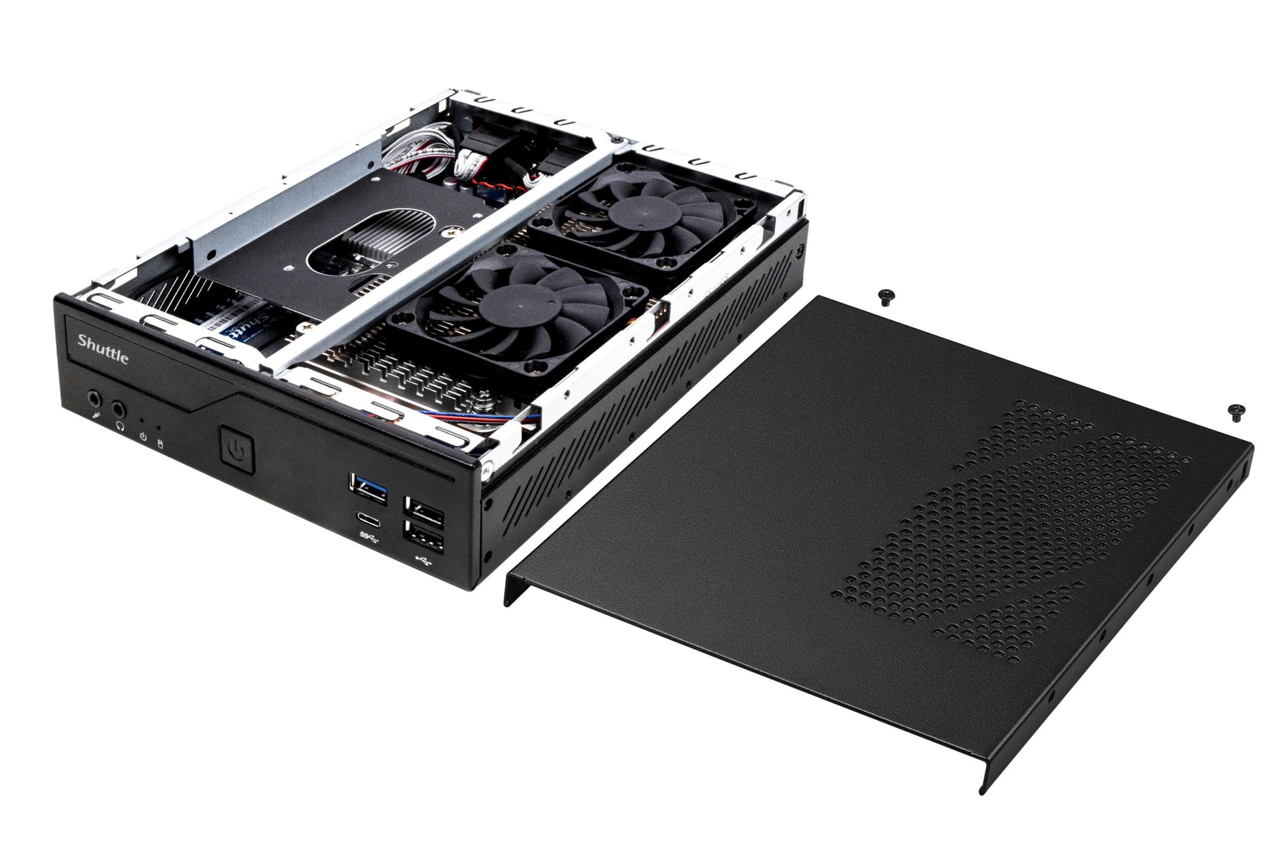 Shuttle Slim PC DH610 , S1700, 1x HDMI, 2x DP , 1x 2.5" , 2x M.2, 2x LAN (Intel 1G + 2.5G), 2x COM, 24/7 permanent gebruik, incl. VESA - Afbeelding 6