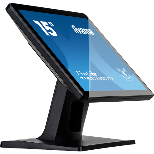 iiyama ProLite T1521MSC-B2 computer monitor 38,1 cm (15") 1024 x 768 Pixels XGA LED Touchscreen Tafelblad Zwart