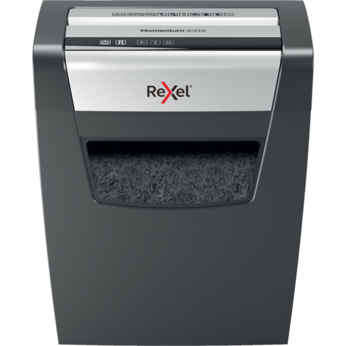 Rexel Momentum X410 papiervernietiger Deeltjesversnippering 62 dB Zwart, Grijs
