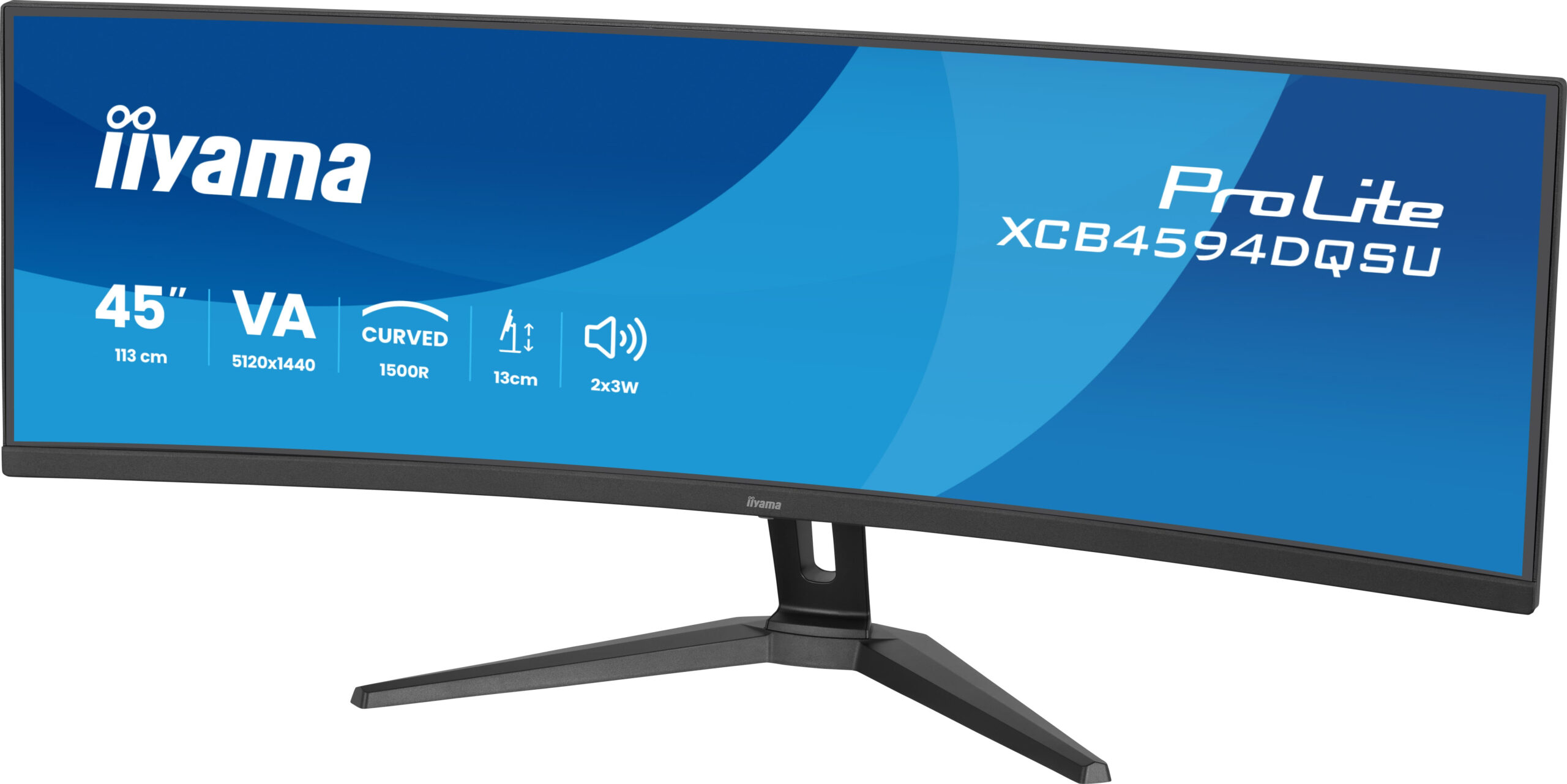 iiyama ProLite XCB4594DQSU-B1 computer monitor 113 cm (44.5") 5120 x 1440 Pixels Dual QHD LED Zwart - Afbeelding 5
