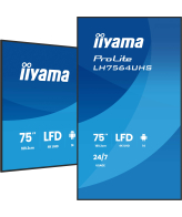 iiyama LH7564UHS-B1AG beeldkrant Digitale signage flatscreen 190,5 cm (75") Wifi 500 cd/m² 4K Ultra HD Zwart Type processor Android 24/7