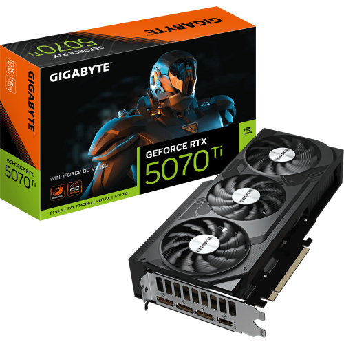 GIGABYTE GeForce RTX 5070 Ti WINDFORCE OC V2 16G NVIDIA 16 GB GDDR7