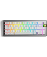 Glorious Gaming GMMK 3 PRO HE 65% Prebuilt Wireless toetsenbord Gamen RF Draadloos QWERTY Amerikaans Engels Zilver