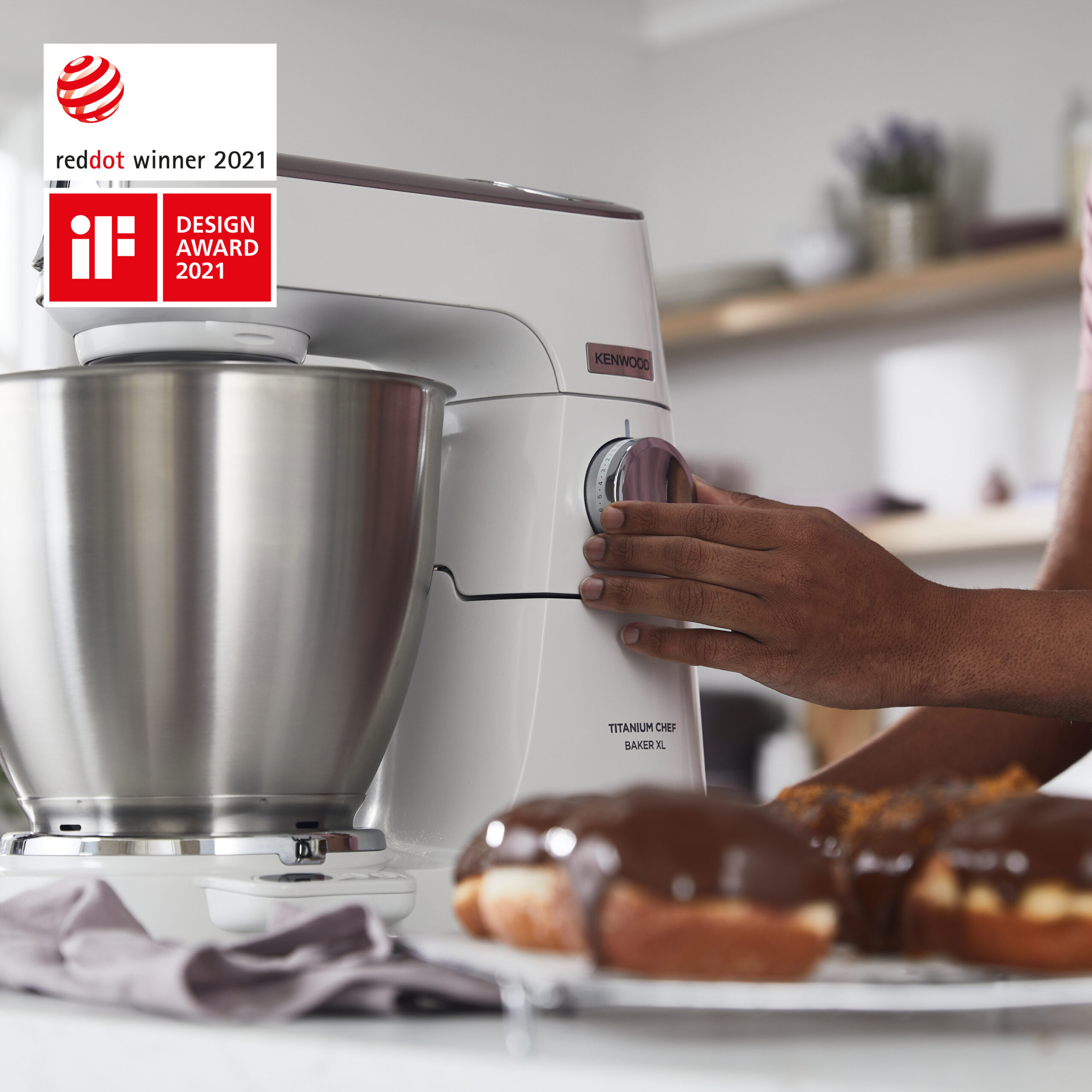 Kenwood Titanium Chef Baker XL keukenmachine 1200 W 7 l Wit Ingebouwde weegschalen - Afbeelding 6