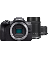Canon EOS R100 + RF-S 18-45mm F4.5-6.3 IS STM + RF-S 55-200mm F5-7.1 IS STM Kit MILC 24,1 MP CMOS 6000 x 4000 Pixels Zwart