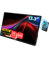 Verbatim 32087 Draagbare televisie en monitoor Draagbare monitor Zwart 33,8 cm (13.3") 1920 x 1200 Pixels