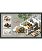 LG CreateBoard Standard interactief whiteboard 165,1 cm (65") 3840 x 2160 Pixels Touchscreen Zwart