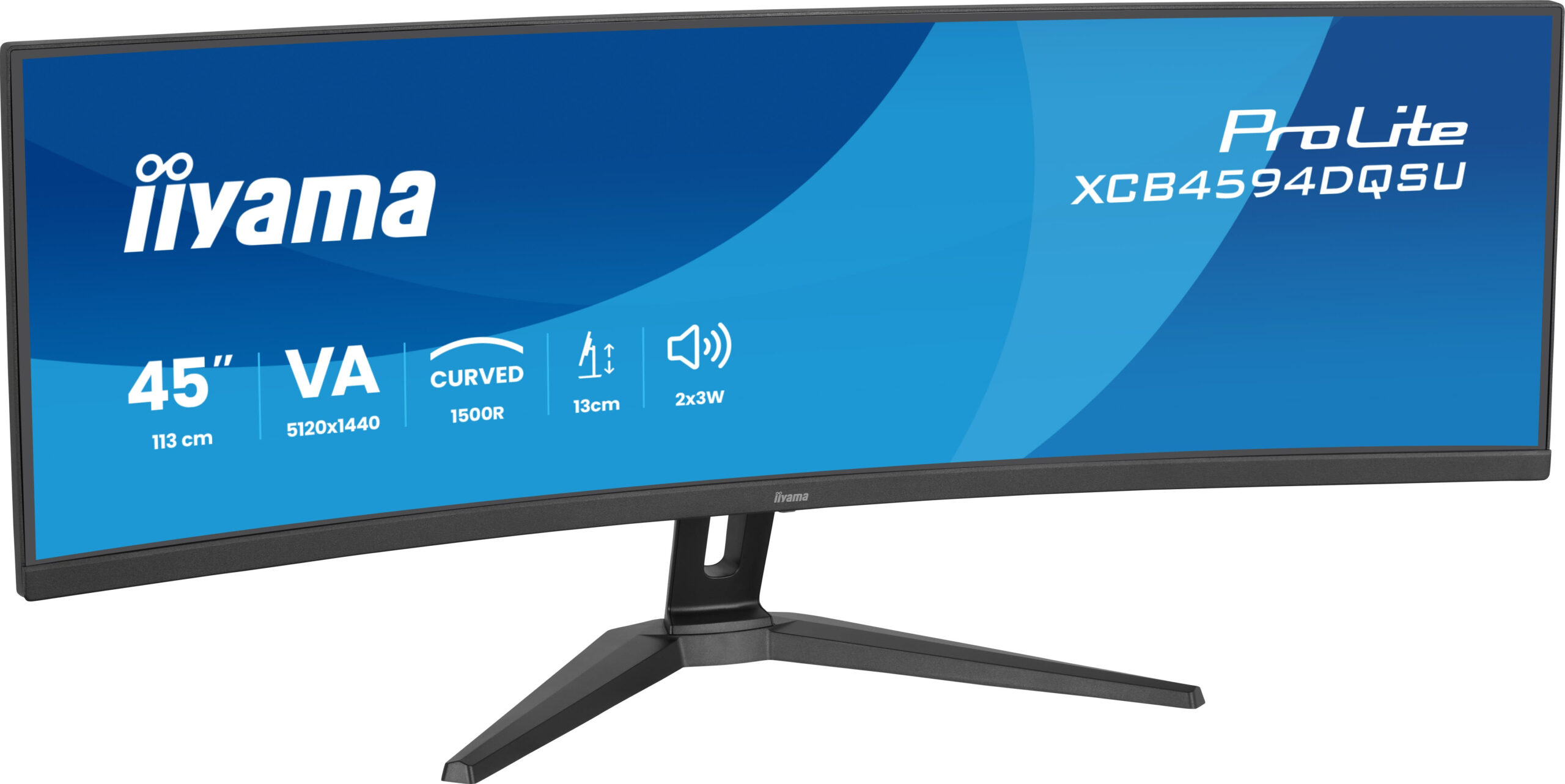 iiyama ProLite XCB4594DQSU-B1 computer monitor 113 cm (44.5") 5120 x 1440 Pixels Dual QHD LED Zwart - Afbeelding 3