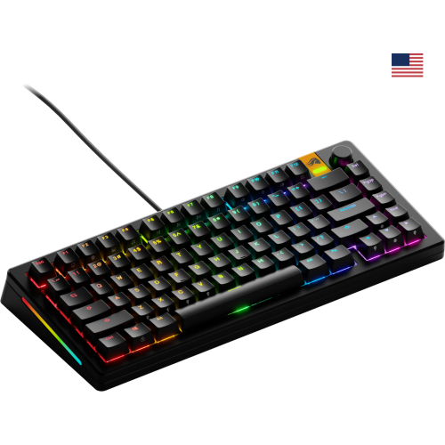 Glorious Gaming GMMK 3 HE 75% Prebuilt toetsenbord Gamen USB QWERTY Amerikaans Engels Zwart
