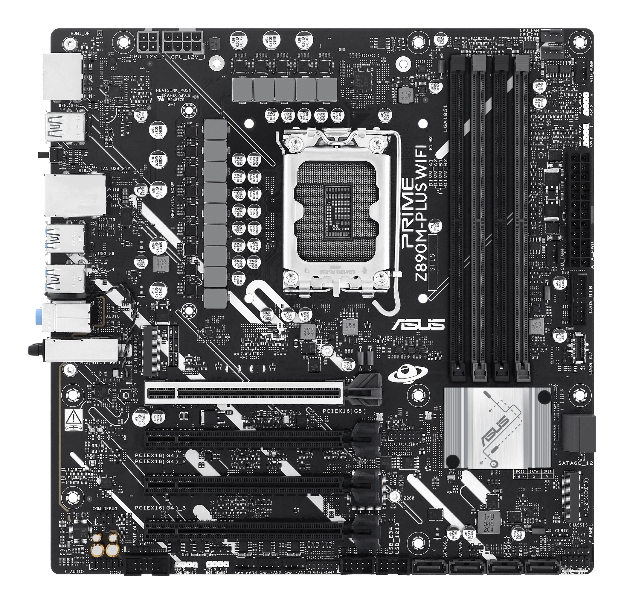 ASUS PRIME Z890M-PLUS WIFI Intel Z890 LGA 1851 (Socket V1) micro ATX - Afbeelding 4