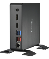 Shuttle XPC Nano PC NC40U7, Intel Core i7-1255U, 1x HDMI, 1x DP,1xUSB-C/DP, 6x USB3.2, 1x 2.5" bay, 2x M.2, 1x LAN, RAID, 24/7 permanent gebruik, incl. VESA & Stand