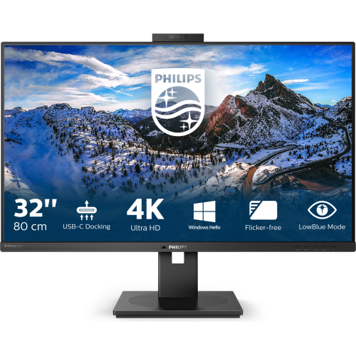 Philips P Line 329P1H/00 computer monitor 80 cm (31.5") 3840 x 2160 Pixels 4K Ultra HD LED Zwart