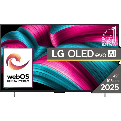 LG OLED evo AI OLED42C51LA tv 106,7 cm (42") 4K Ultra HD Smart TV Wifi Zwart