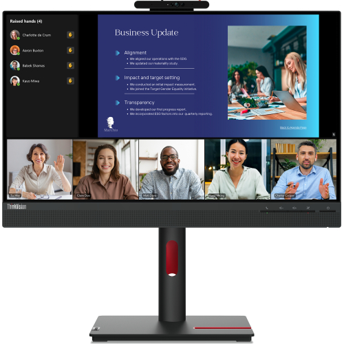 Lenovo ThinkVision T24v-30 computer monitor 60,5 cm (23.8") 1920 x 1080 Pixels Full HD LED Zwart