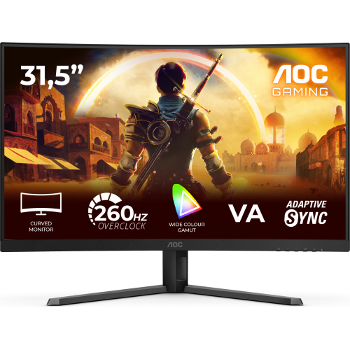 AOC G4 C32G42ZE computer monitor 80 cm (31.5") 1920 x 1080 Pixels Full HD LED Zwart, Rood