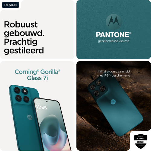 Motorola moto g77 17,3 cm (6.8") Hybride Dual SIM Android 16.0 5G USB Type-C 8 GB 256 GB 5200 mAh Groen