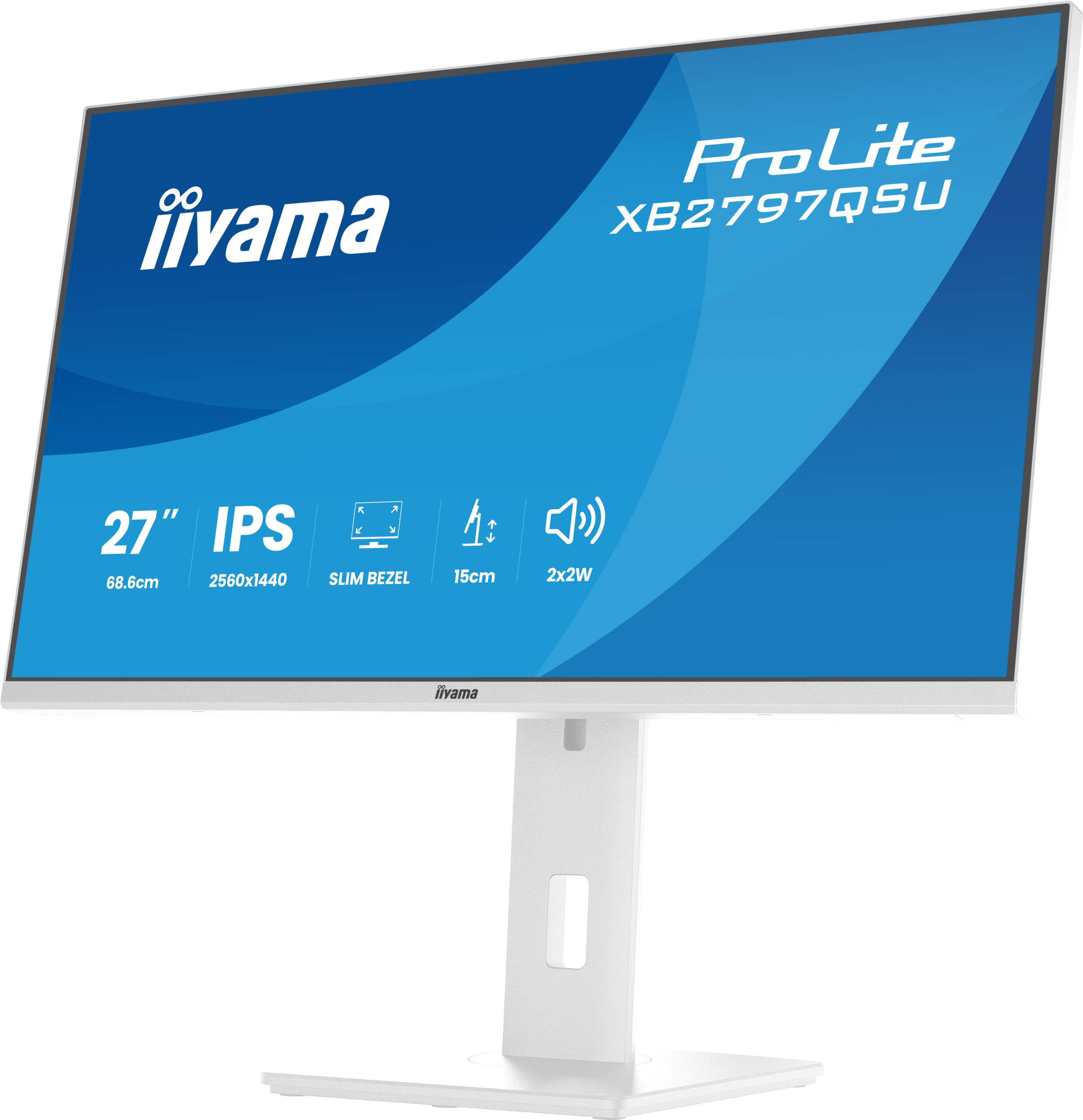 iiyama ProLite XB2797QSU-W1 computer monitor 68,6 cm (27") 2560 x 1440 Pixels Quad HD LED Wit - Afbeelding 11