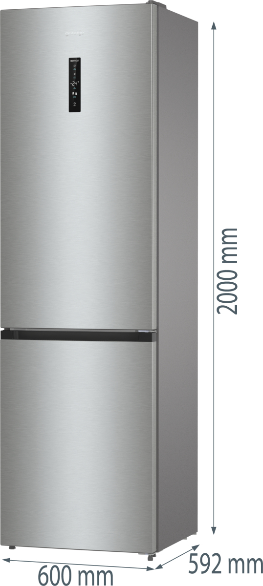 Gorenje G600 NRK620CA2XL4 Vrijstaand 331 l Grijs, Roestvrijstaal, Donkergrijs - Afbeelding 10