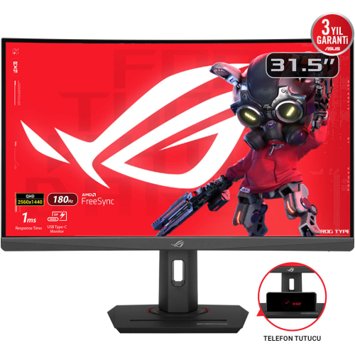 ASUS ROG Strix XG32WCS computer monitor 80 cm (31.5") 2560 x 1440 Pixels Quad HD LED Zwart