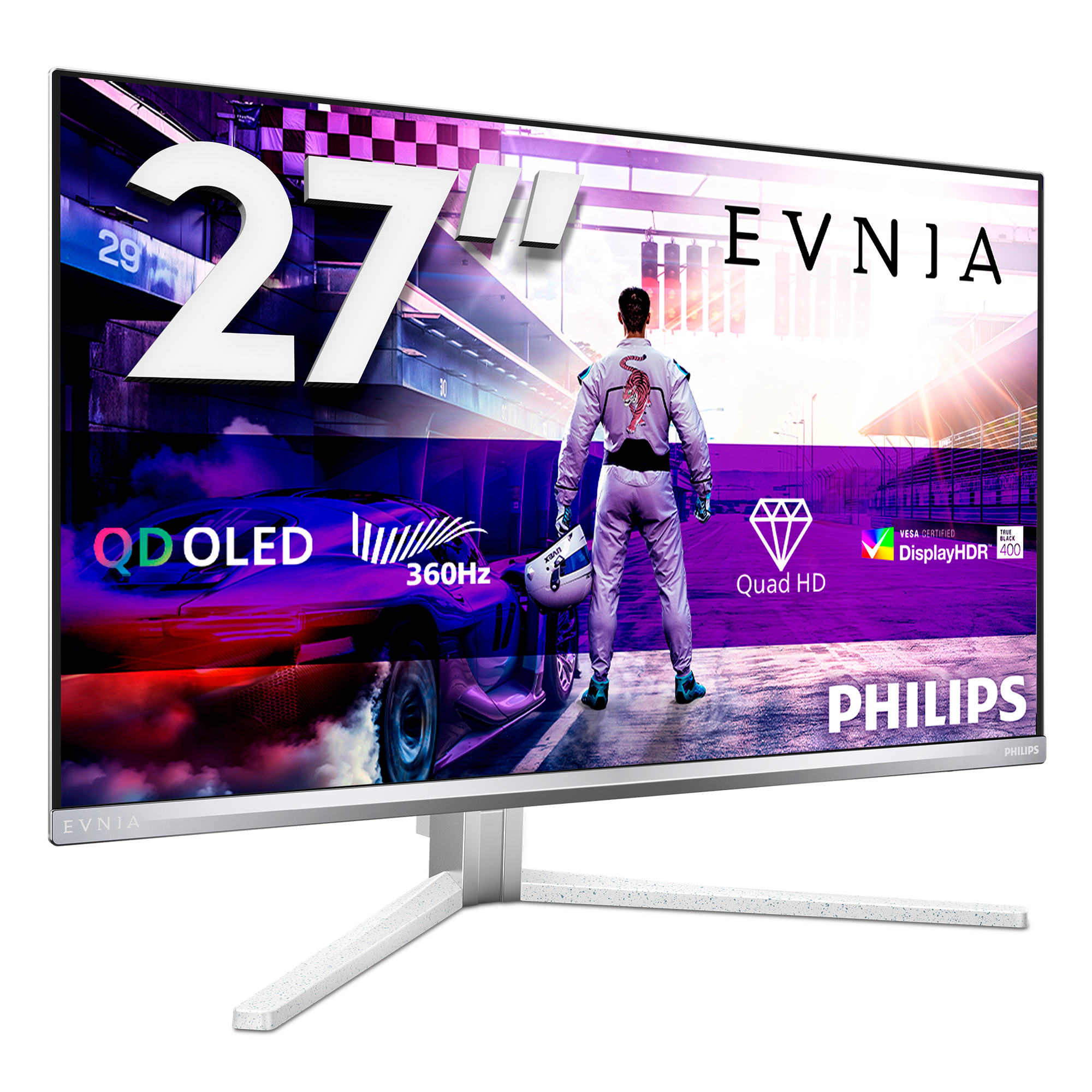 Philips Evnia 8000 27M2N8500/00 computer monitor 67,3 cm (26.5") 2560 x 1440 Pixels Quad HD QD-OLED Wit - Afbeelding 2