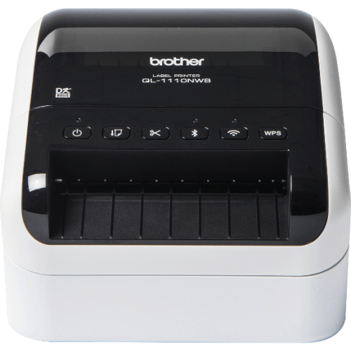 Brother QL-1110NWB labelprinter Direct thermisch 300 x 300 DPI 110 mm/sec Bedraad en draadloos Ethernet LAN DK Wifi Bluetooth