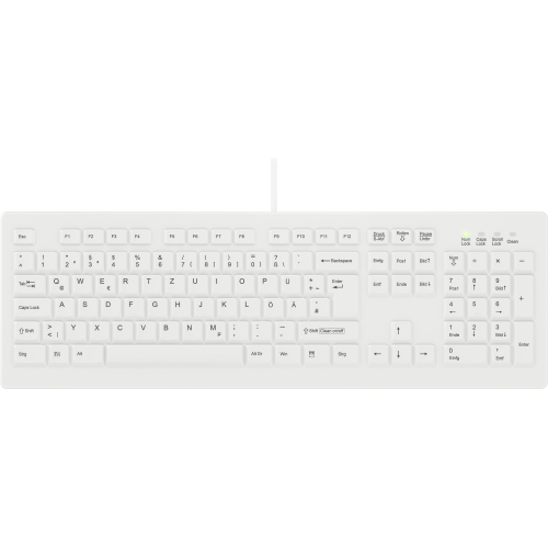 Contour Design Active Key AK-C8100F-UVS-W/GE toetsenbord Medisch USB QWERTZ Duits Wit