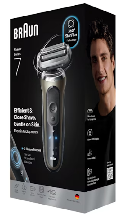 Braun Series 7 72-C1200s Trimmer Zwart, Brons, Roestvrijstaal - Afbeelding 2