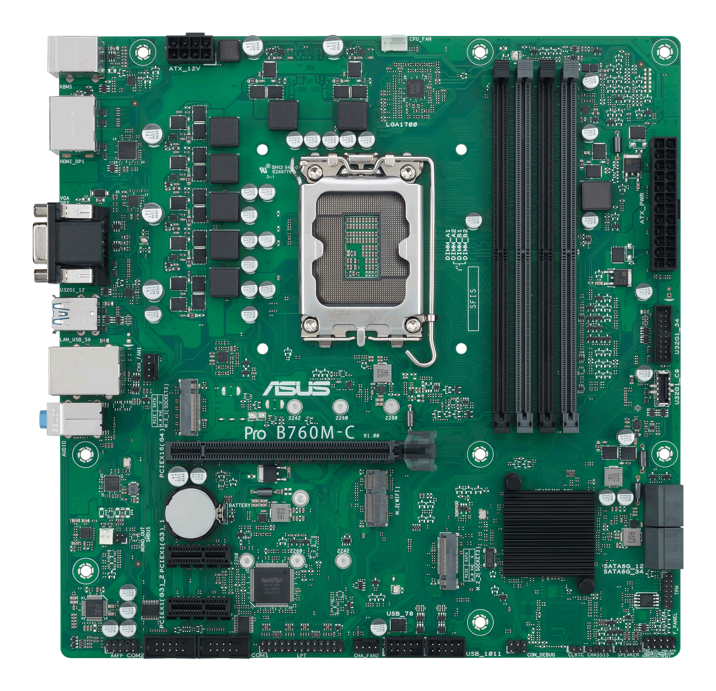 ASUS PRO B760M-C-CSM Intel B760 LGA 1700 micro ATX - Afbeelding 2